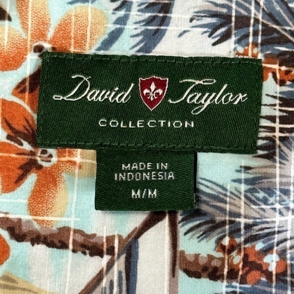 David Taylor Hawaiian Short Sleeve Button Up Shirt Size‎ Medium - Picture 3 of 6